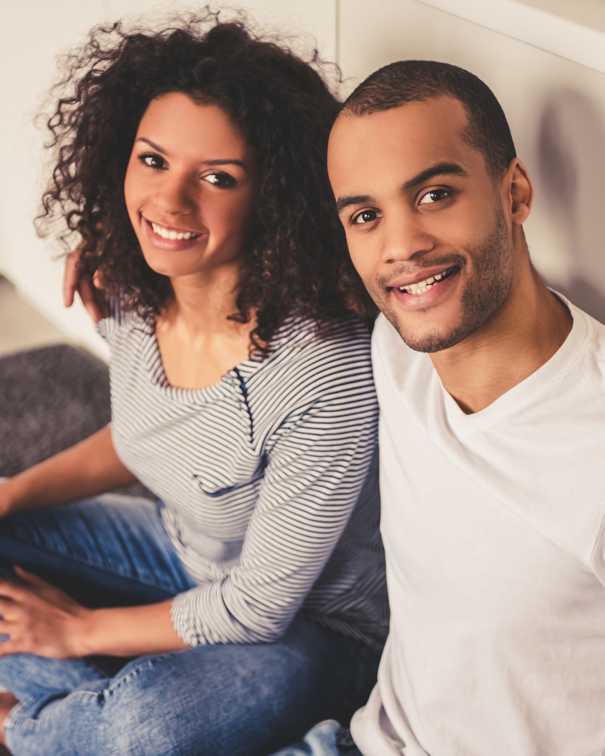 Talk With Your Partner A couple having a conversation about abortion information