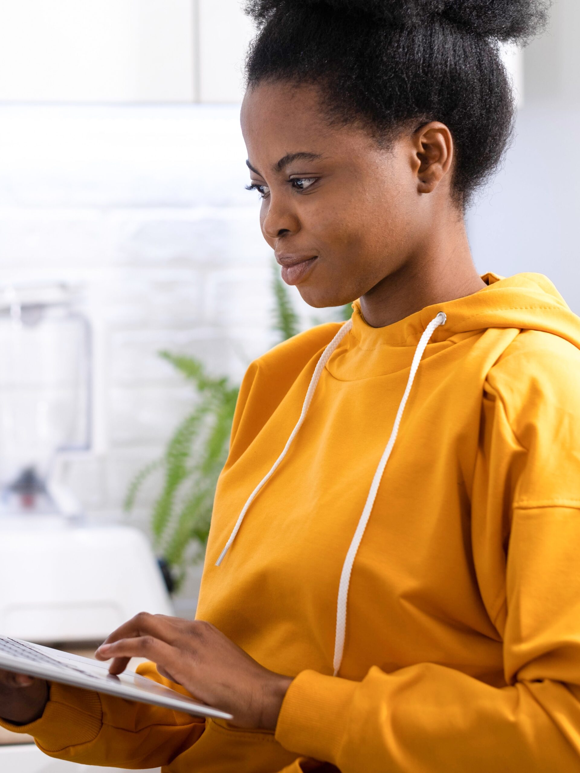 Can I Order the Abortion Pill Online? A woman searching "Can I Order the Abortion Pill Online?"