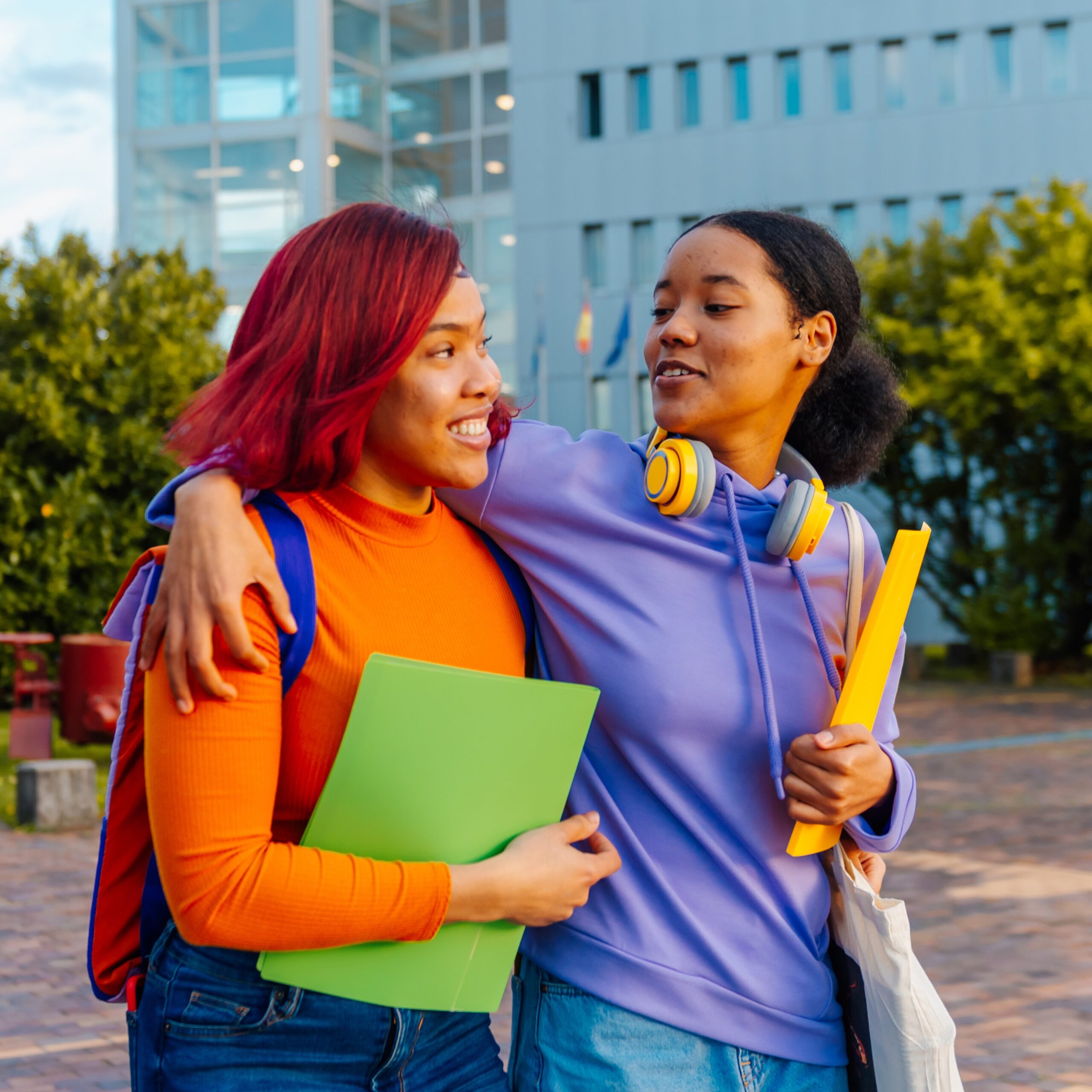 You May Be Wondering Two women conversing about what to do if you're pregnant and a student